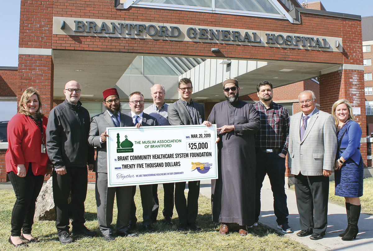 Brantford Mosque and Muslim Association of Brantford supports BCHS with $25,000 pledge